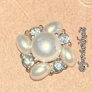 Bundle Sale 3 for $15 | Gold Tone Faux Pearl & Rhinestone Earrings